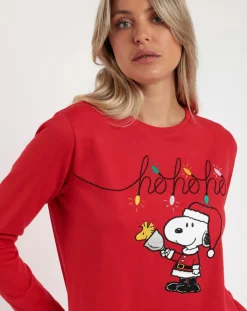 Pyjama femme Ho Ho Ho rouge