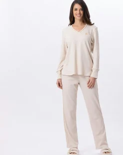 Pyjama Garance doré/écru