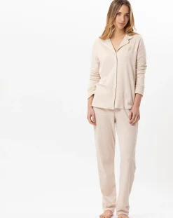 Pyjama Garance doré/écru