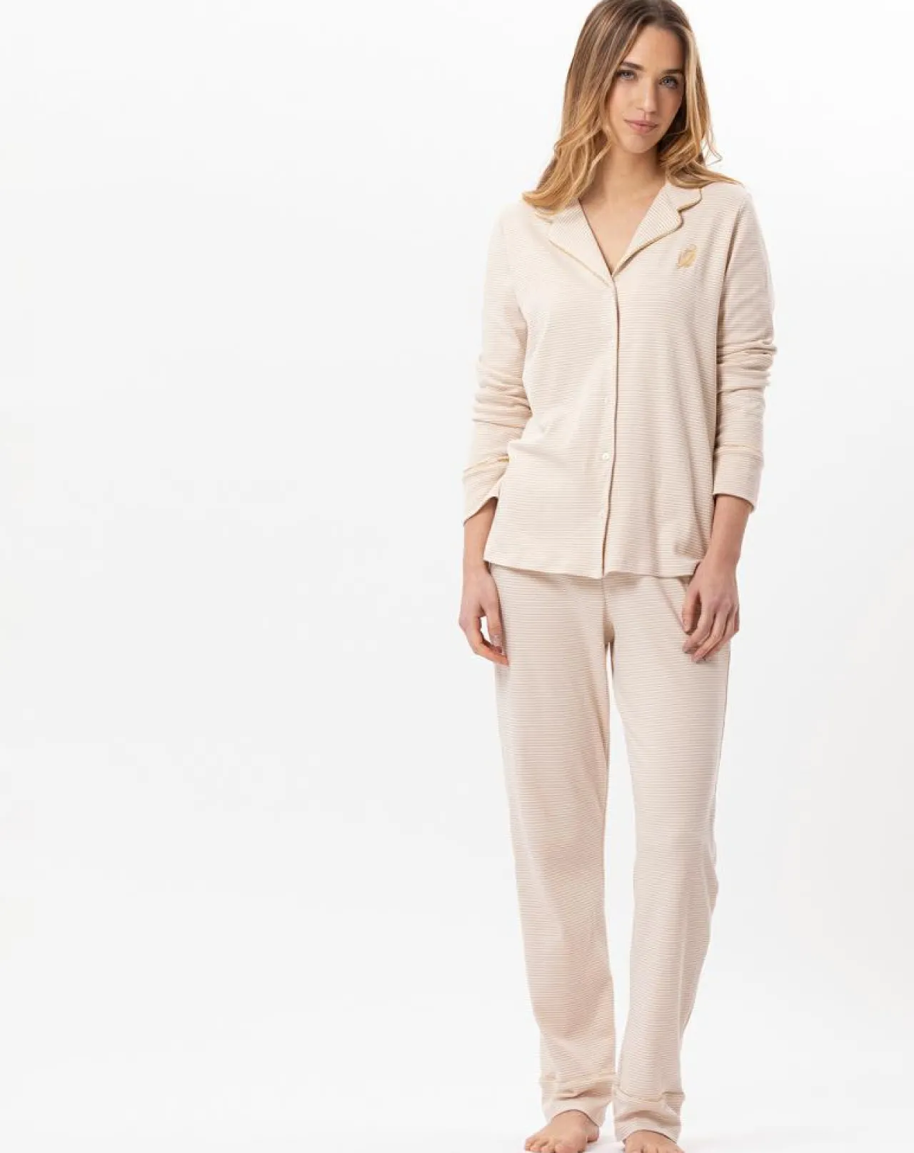 Pyjama Garance doré/écru