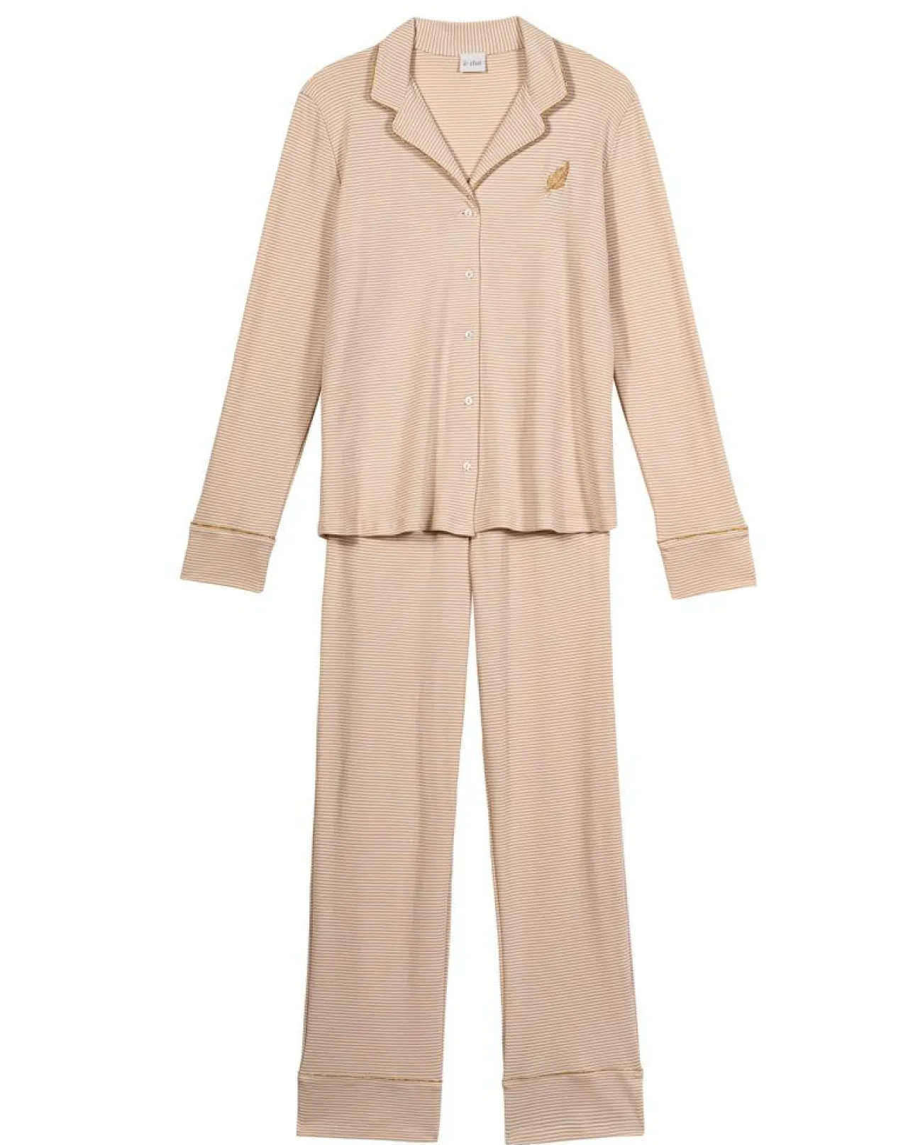 Pyjama Garance doré/écru