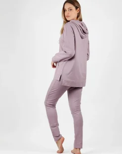 Pyjama haut à manches longues & pantalon violet clair