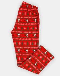 Pyjama haut à manches longues & pantalon rouge