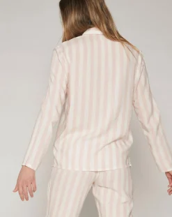 Pyjama haut à manches longues & pantalon rose clair