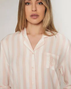 Pyjama haut à manches longues & pantalon rose clair