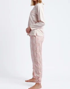 Pyjama Haut à manches longues & Pantalon Orla rose