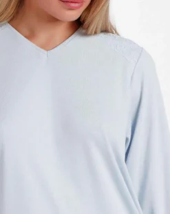 Pyjama Haut à manches longues & Pantalon Meera bleu ciel