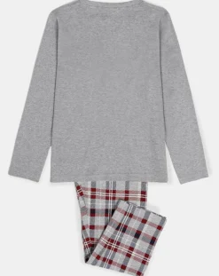 Pyjama Haut manches longues & Pantalon Hassan gris