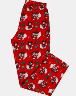 Pyjama Haut manches longues & Pantalon Valentina rouge