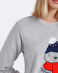 Pyjama micropolaire Good Morning Mouse gris