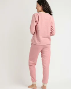 Pyjama patte de boutonnage Love to Love B rose