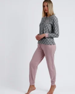 Pyjama Sweet Dots A gris chiné