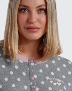 Pyjama Sweet Dots A gris chiné