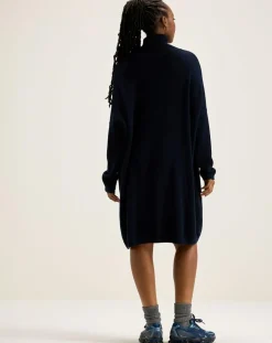 Robe 100% Laine Mérinos Sens bleu marine