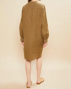 Robe 100% Lin Reference verte