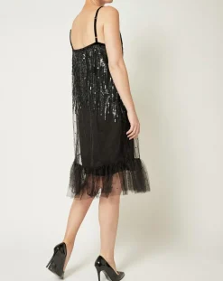 Robe Paillettes noire