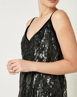 Robe Paillettes noire