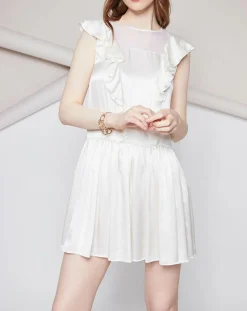 Robe 100% Soie Alexandra nature