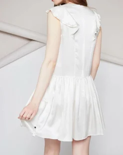 Robe 100% Soie Alexandra nature