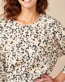 Robe Allston Léopard écrue