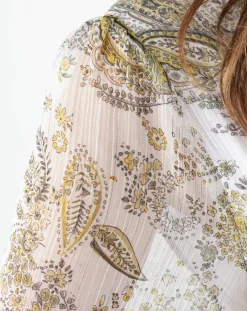 Robe Almas cachemire argente