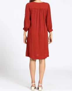 Robe Angèle bordeaux