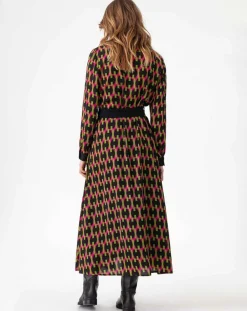 Robe avec Ceinture Emrata geometric