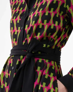 Robe avec Ceinture Emrata geometric