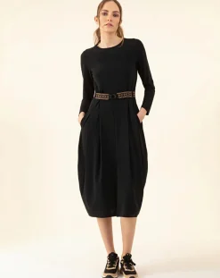 Robe avec Ceinture Ondine noire