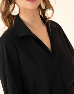 Robe avec Ceinture Sari noire