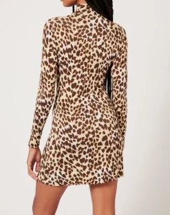 Robe Basic imprimée léopard