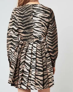 Robe Belle de Jour imprimée marron