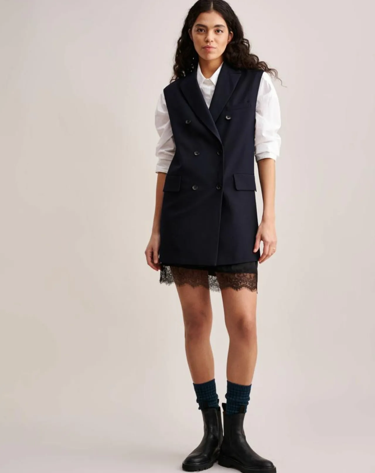 Robe blazer Vesta bleu nuit