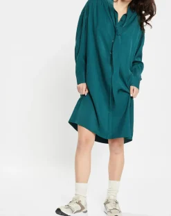 Robe Brama cravate vert moyen