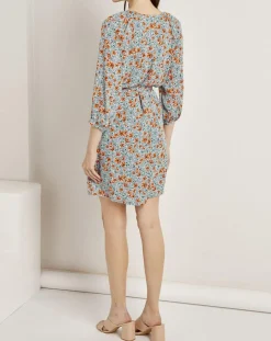 Robe Budapest imprimée bleue