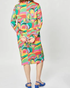 Robe Caftan Purple Country Pop fluo