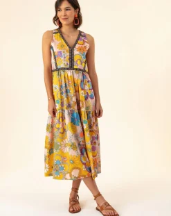 Robe Capucine bouquet/pois