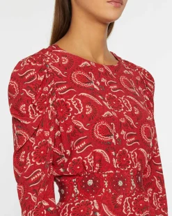 Robe Cennet imprimée rouge