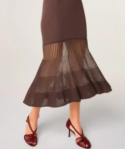 Robe Claire-Lise marron écorce