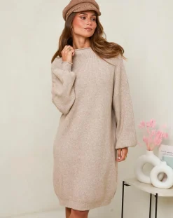 Robe Claudine taupe