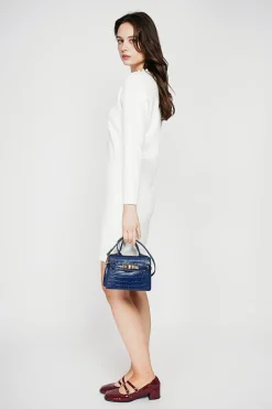 Robe col perle naturel