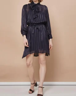 Robe courte Olie zébre encre