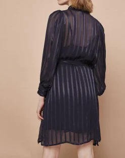 Robe courte Olie zébre encre