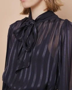 Robe courte Olie zébre encre