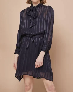 Robe courte Olie zébre encre