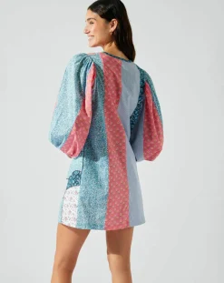 Robe courte patchwork