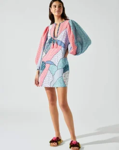 Robe courte patchwork