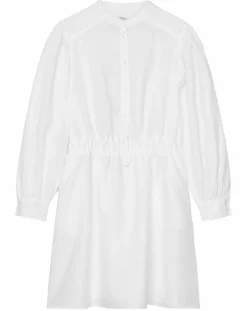 Robe courtes 100% Lin Col Mao Kl écrue