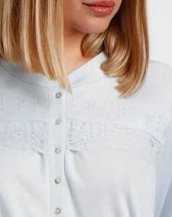 Robe de chambre Juno bleu ciel