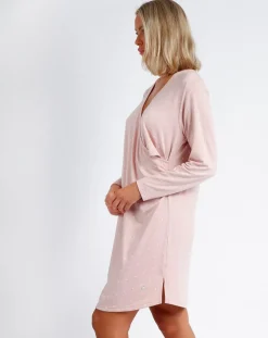 Robe de maternité rose